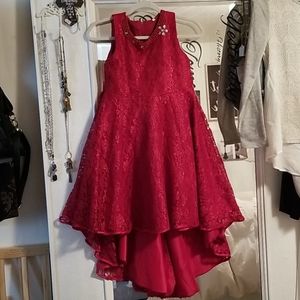 Beautiful red girls dress